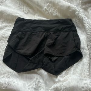 Lululemon low rise speed up shorts